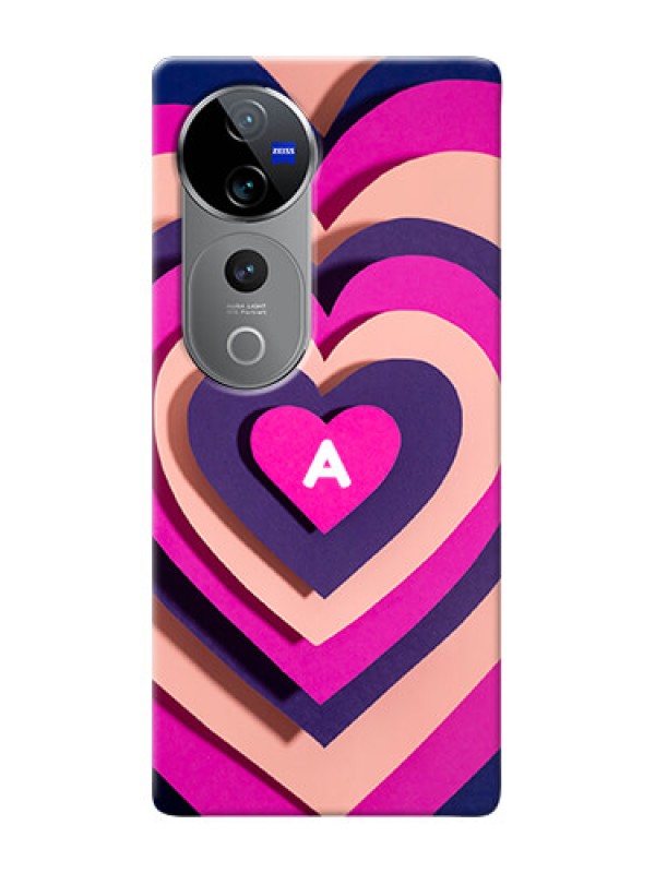 Custom Vivo V40 Pro 5G Custom Mobile Case with Cute Heart Pattern Design