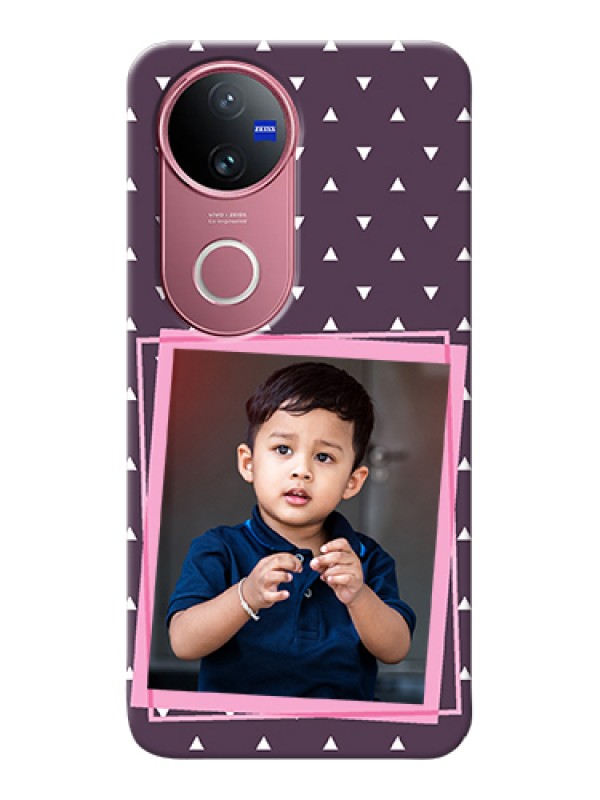 Custom Vivo V50 Custom Hard Phone Case - Triangle Pattern Dotted Design