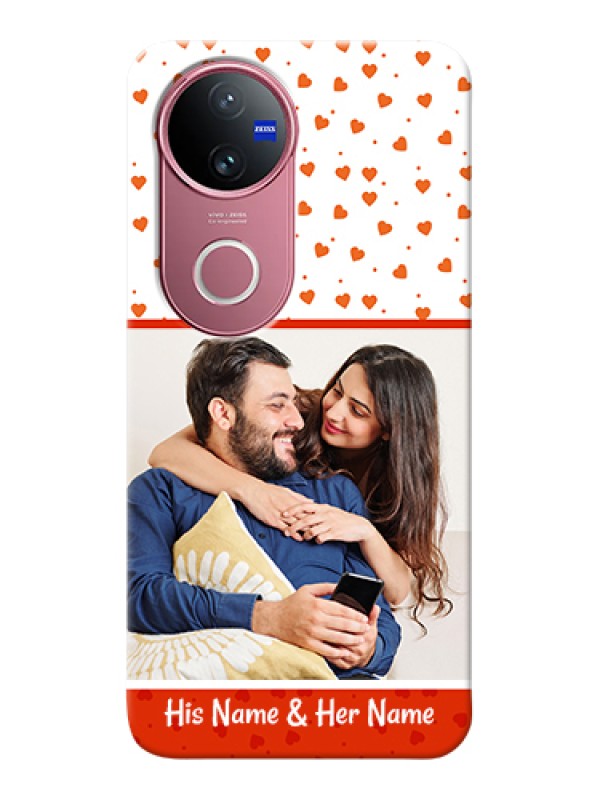 Custom Vivo V50e 5G Custom Hard Phone Case - Orange Love Symbol Design