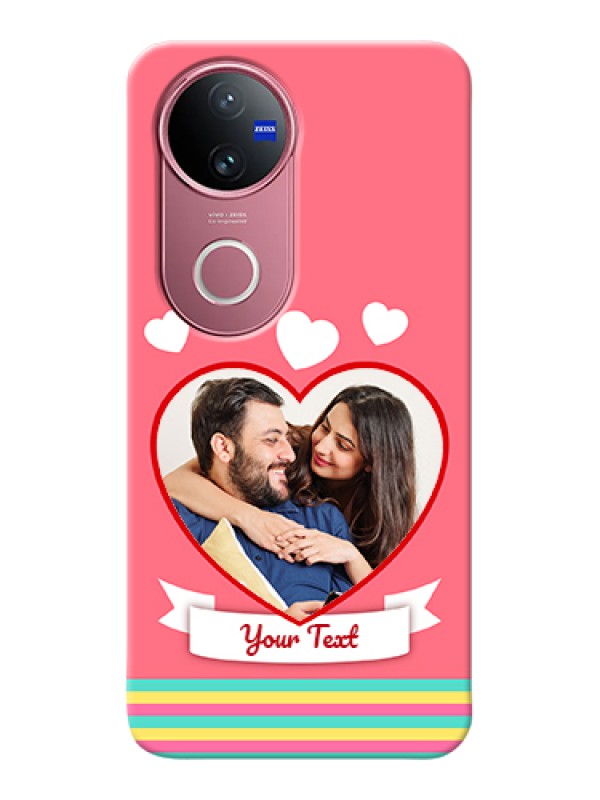 Custom Vivo V50e 5G Custom Hard Phone Case - Love Shapes Doodle Design