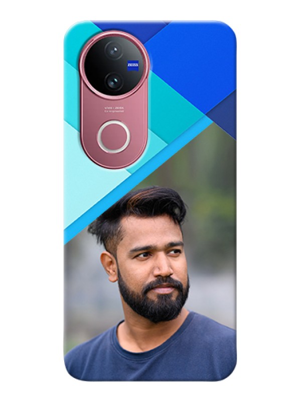 Custom Vivo V50e 5G Custom Hard Phone Case - Blue Pattern Design