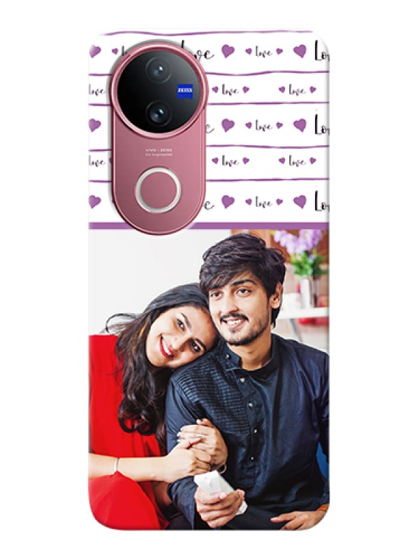 Custom Vivo V50e 5G Custom Hard Phone Case - Couples Heart Design