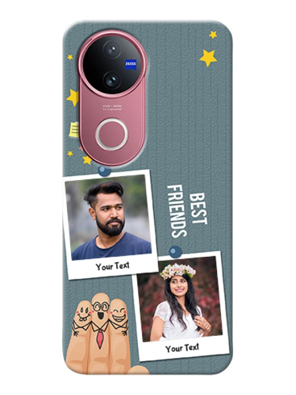Custom Vivo V50e 5G Custom Hard Phone Case - Sticky Frames And Friendship Design