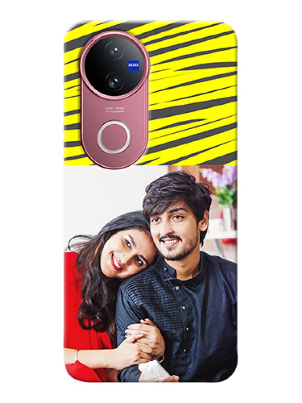 Custom Vivo V50e 5G Custom Hard Phone Case - Yellow Abstract Design