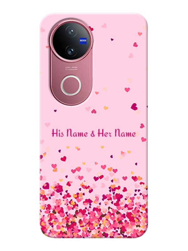 Custom Vivo V50e 5G Custom Hard Phone Case - Floating Hearts Design