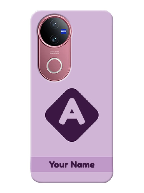 Custom Vivo V50e 5G Custom Hard Phone Case - Custom Letter In Curved Badge Design