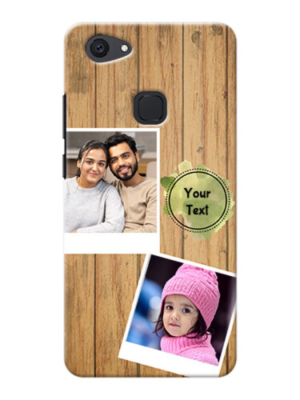 Custom Vivo V7 Plus 3 image holder with wooden texture  Design