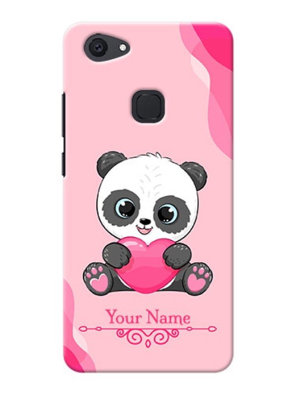 Custom Vivo V7 Plus Mobile Back Covers: Cute Panda Design