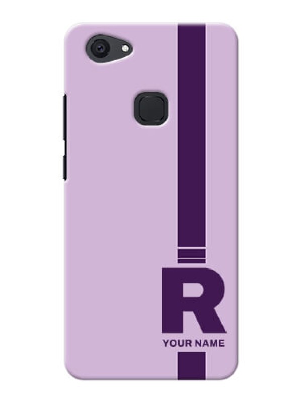 Custom Vivo V7 Plus Custom Phone Covers: Simple dual tone stripe with name Design