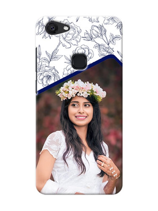 Custom Vivo V7 Floral Design Mobile Cover Design