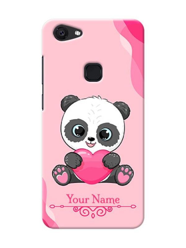 Custom Vivo V7 Mobile Back Covers: Cute Panda Design