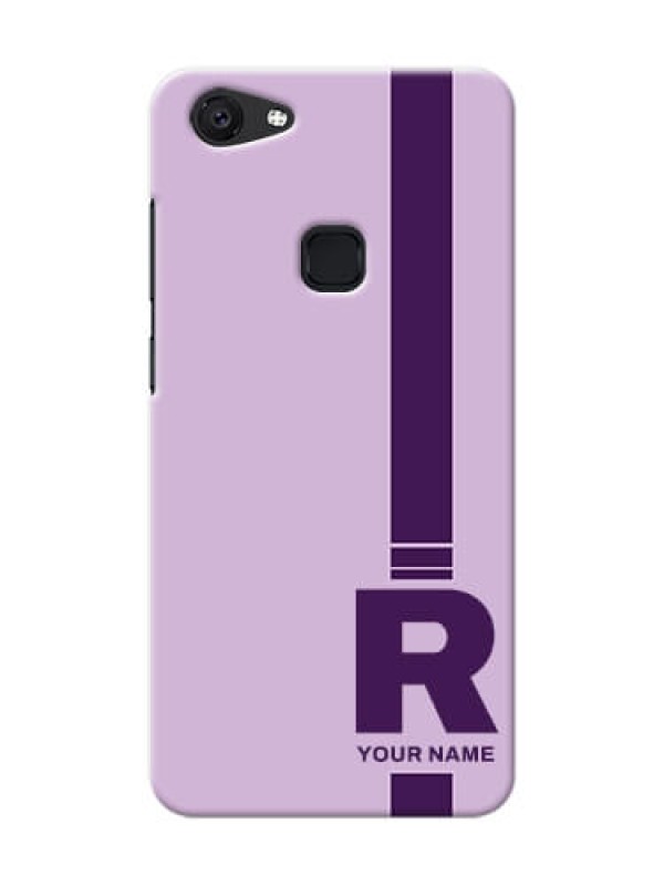 Custom Vivo V7 Custom Phone Covers: Simple dual tone stripe with name Design