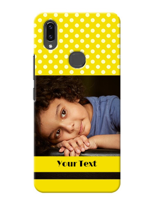 Custom Vivo V9 Pro Custom Mobile Covers: Bright Yellow Case Design