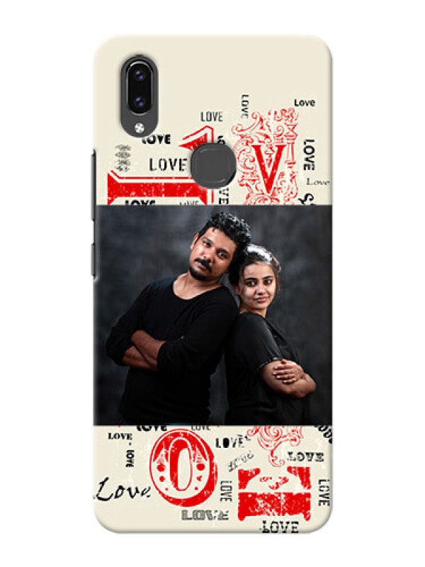 Custom Vivo V9 Pro mobile cases online: Trendy Love Design Case
