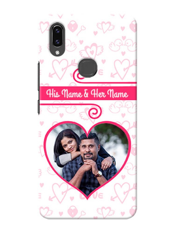 Custom Vivo V9 Pro Personalized Phone Cases: Heart Shape Love Design