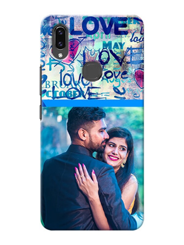 Custom Vivo V9 Pro Mobile Covers Online: Colorful Love Design
