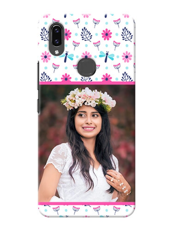 Custom Vivo V9 Pro Mobile Covers: Colorful Flower Design