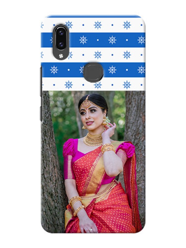 Custom Vivo V9 Pro custom mobile covers: Snow Pattern Design