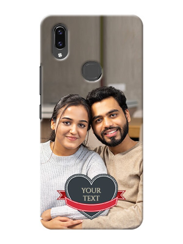 Custom Vivo V9 Pro mobile back covers online: Just Married Couple Design
