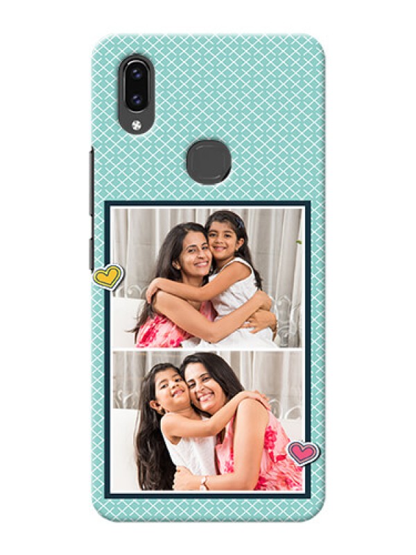 Custom Vivo V9 Pro Custom Phone Cases: 2 Image Holder with Pattern Design