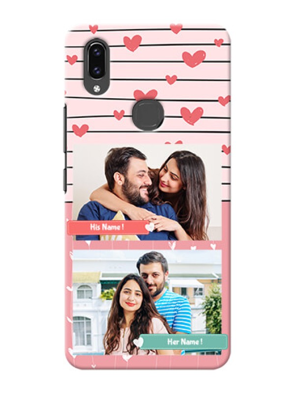 Custom Vivo V9 Pro custom mobile covers: Photo with Heart Design