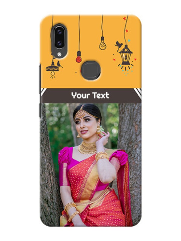 Custom Vivo V9 Pro custom back covers with Family Picture and Icons 