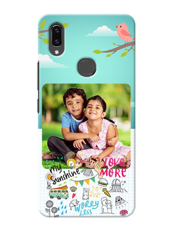 Custom Vivo V9 Pro phone cases online: Doodle love Design