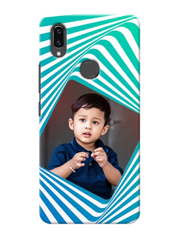 Custom Vivo V9 Pro Personalised Mobile Covers: Abstract Spiral Design