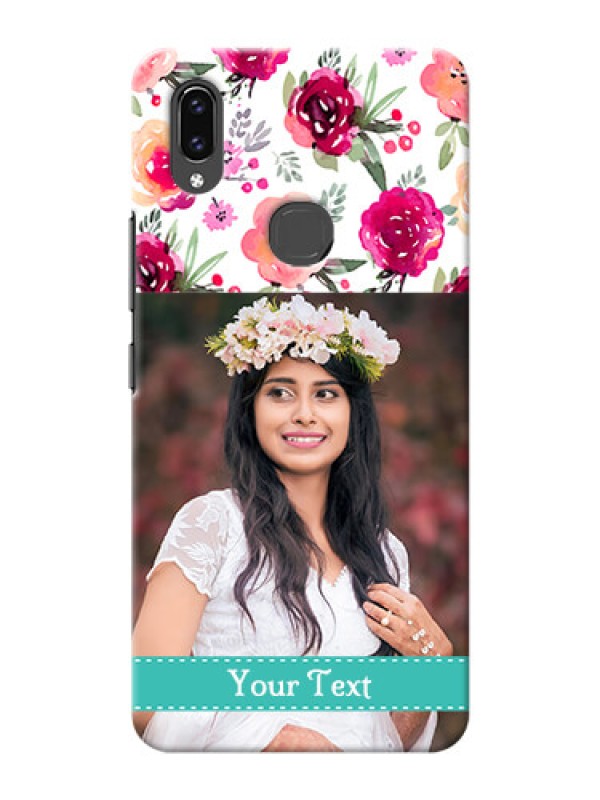 Custom Vivo V9 Pro Personalized Mobile Cases: Watercolor Floral Design