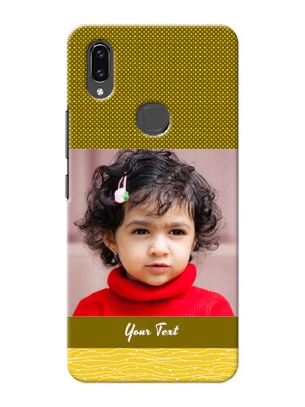 Custom Vivo V9 Youth Simple Green Colour Mobile Case Design