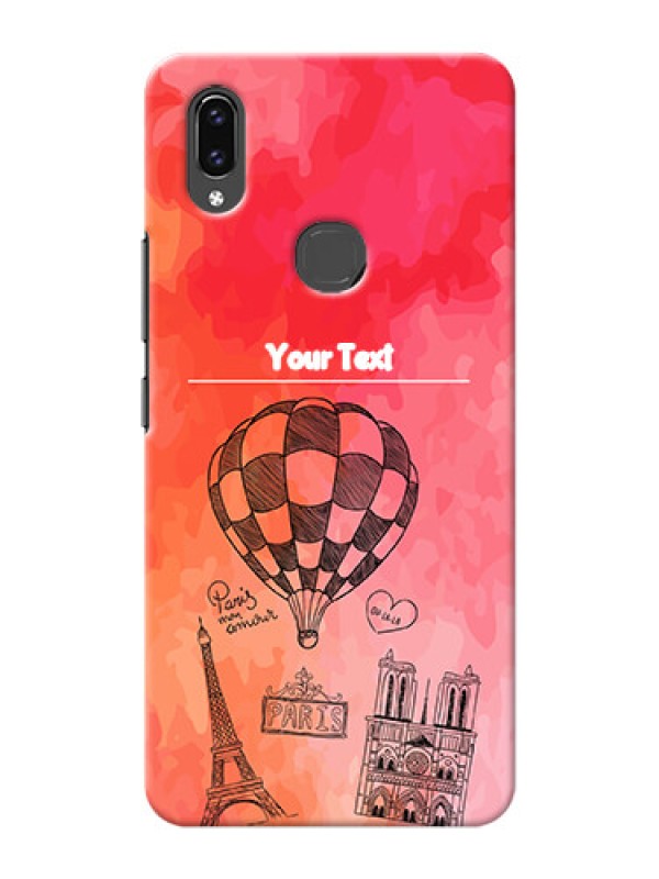 Custom Vivo V9 Youth abstract painting with paris theme Design
