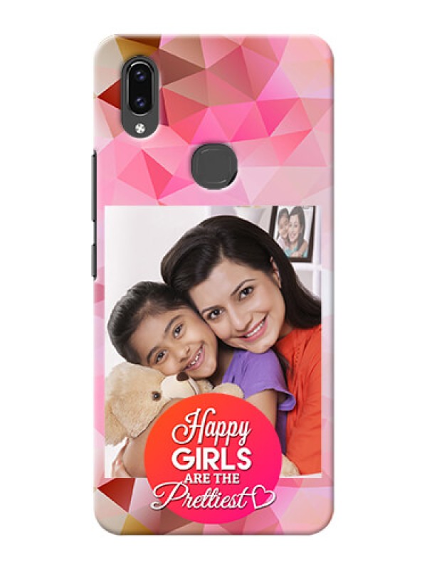 Custom Vivo V9 Youth abstract traingle design with girls quote Design