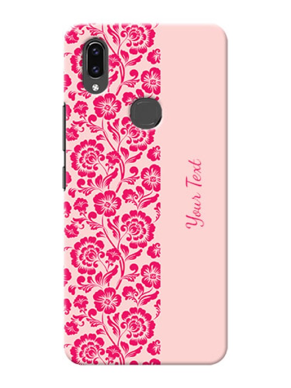 Custom Vivo V9 Youth Phone Back Covers: Attractive Floral Pattern Design