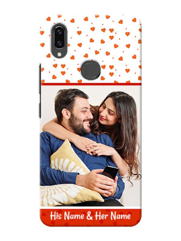 Custom Vivo V9 Orange Love Symbol Mobile Cover Design