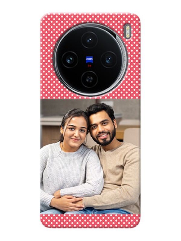 Custom Vivo X100 5G Custom Mobile Case with White Dotted Design