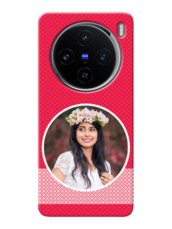 Custom Vivo X100 5G Mobile Covers Online: Pink Pattern Design