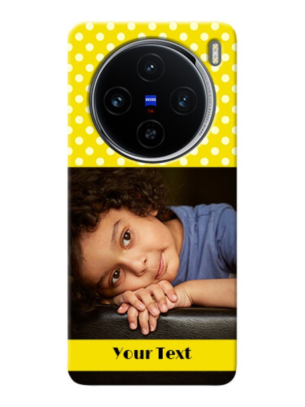 Custom Vivo X100 5G Custom Mobile Covers: Bright Yellow Case Design