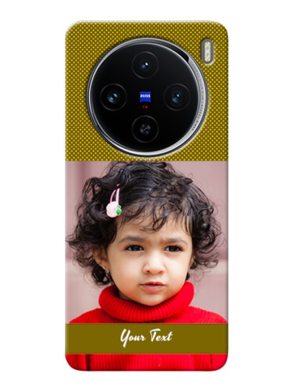 Custom Vivo X100 5G custom mobile back covers: Simple Green Color Design