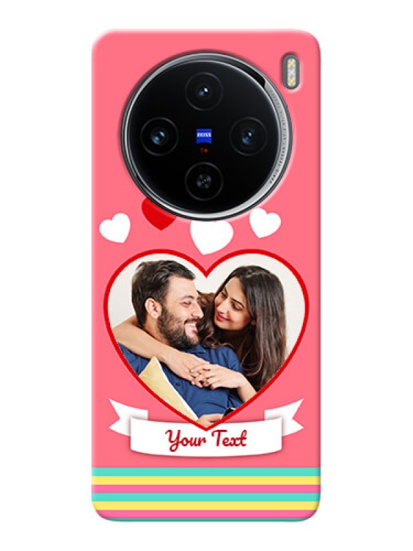 Custom Vivo X100 5G Personalised mobile covers: Love Doodle Design