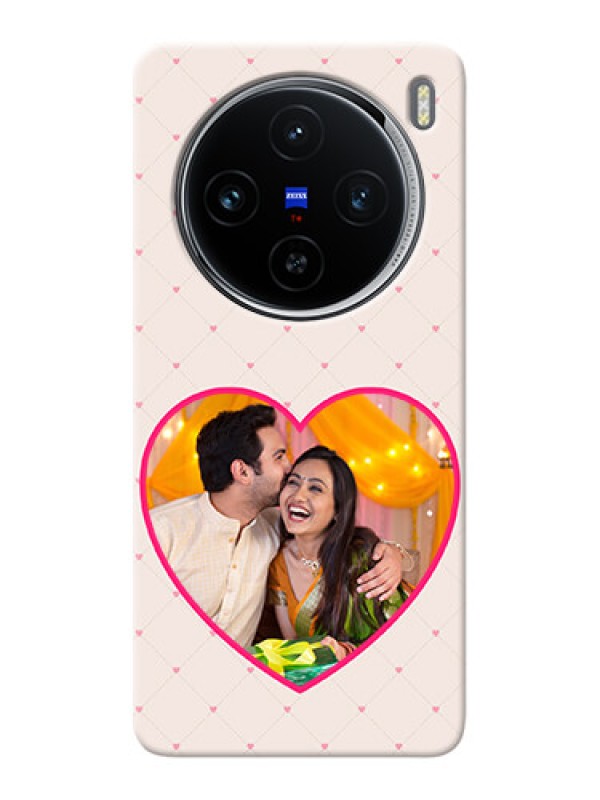 Custom Vivo X100 5G Personalized Mobile Covers: Heart Shape Design