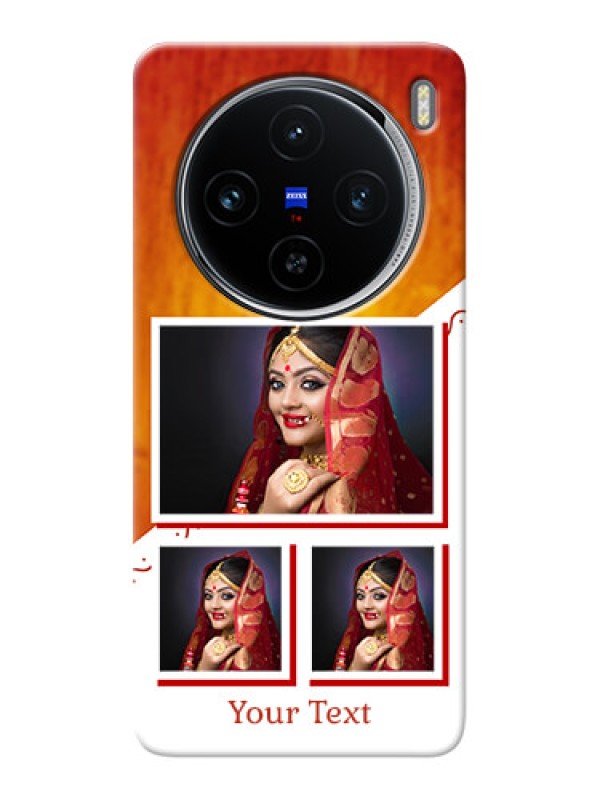 Custom Vivo X100 5G Personalised Phone Cases: Wedding Memories Design