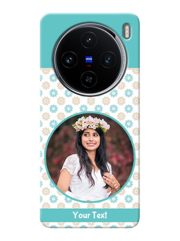 Custom Vivo X100 5G Custom Mobile Back Covers: Beautiful Flowers Design