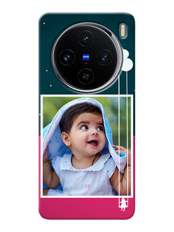 Custom Vivo X100 5G custom phone covers: Cute Girl with Cloud Design