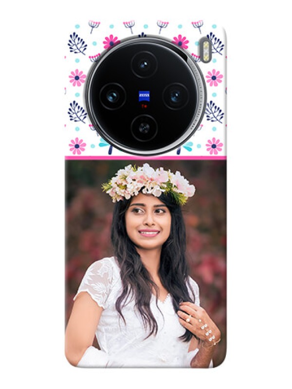 Custom Vivo X100 5G Mobile Covers: Colorful Flower Design