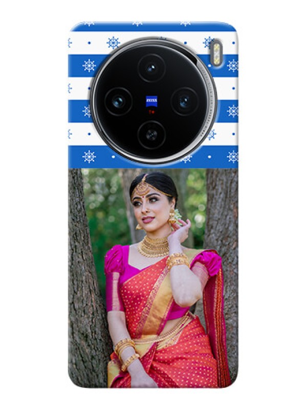 Custom Vivo X100 5G custom mobile covers: Snow Pattern Design