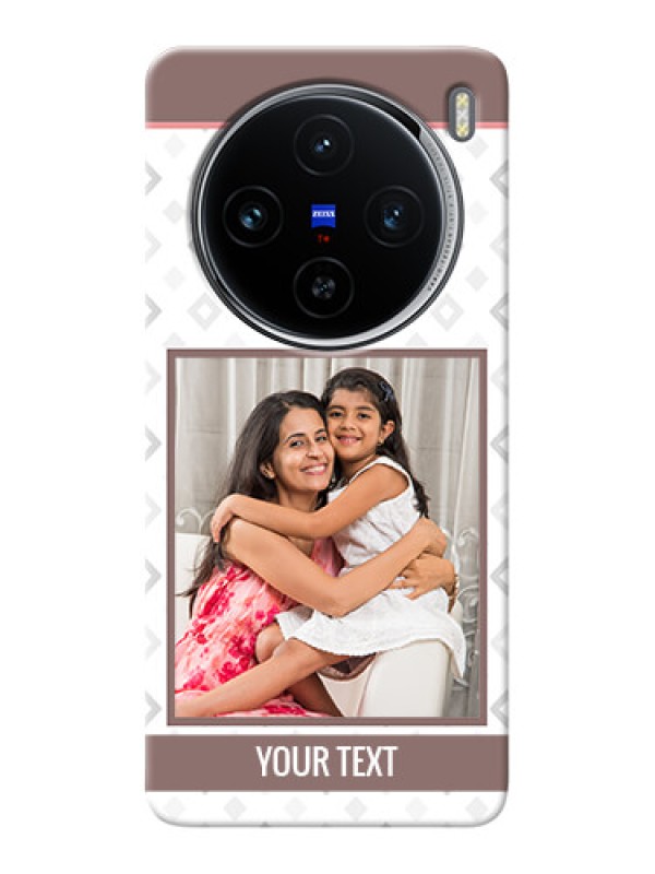 Custom Vivo X100 5G custom back covers: Simple Diamond Design