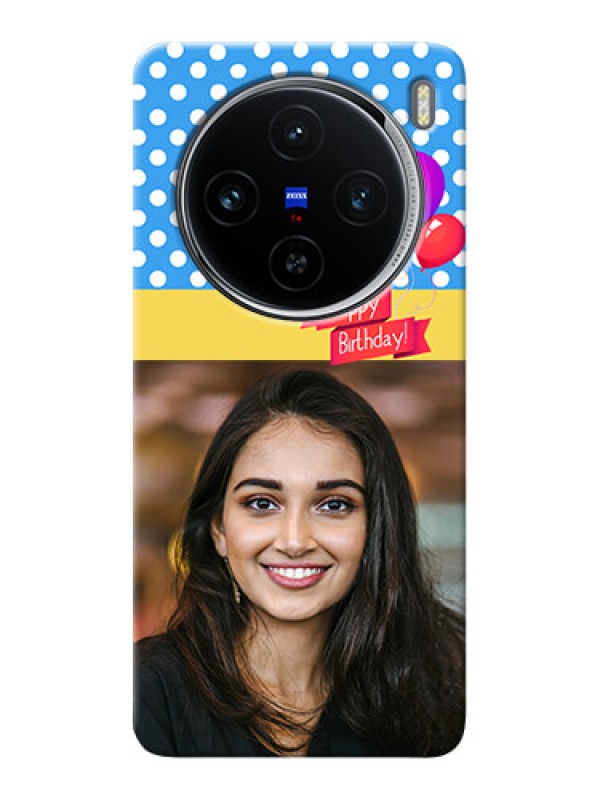 Custom Vivo X100 5G custom mobile back covers: Happy Birthday Design