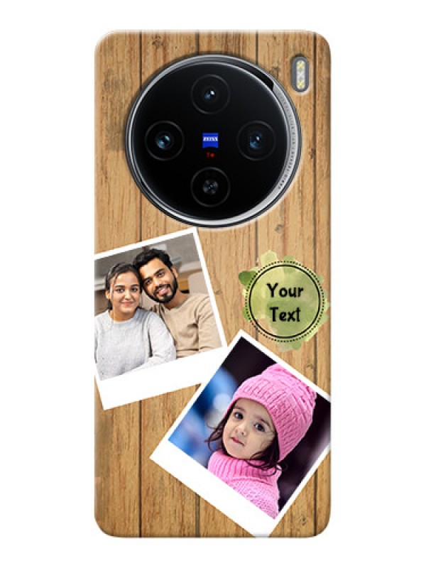 Custom Vivo X100 5G Custom Mobile Phone Covers: Wooden Texture Design