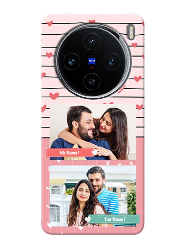 Custom Vivo X100 5G custom mobile covers: Photo with Heart Design