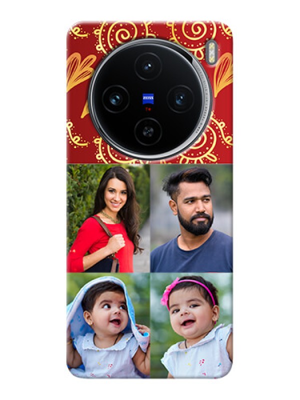 Custom Vivo X100 5G Mobile Phone Cases: 4 Image Traditional Design